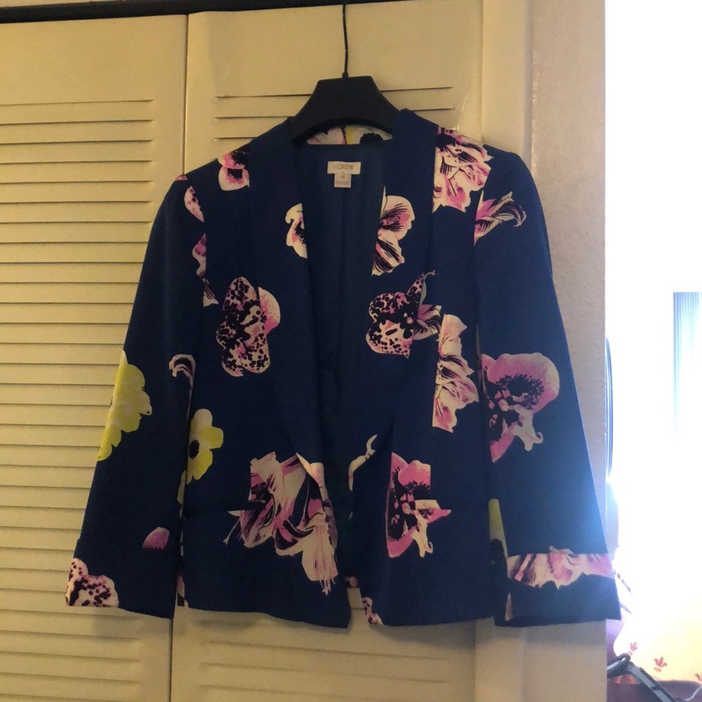 Rare J. Crew Floral Blazer
